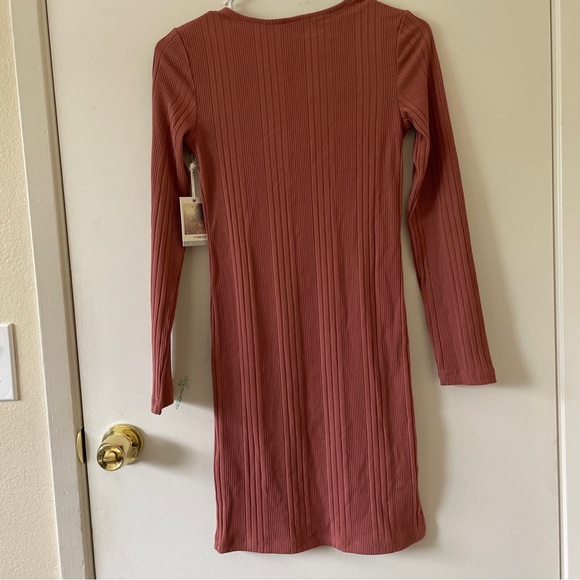 Knit Dress with Front Tie Size Small - Picture 2 of 9